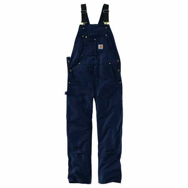 Carhartt Men's R01 Duck Bib Overalls (46x34 Navy)