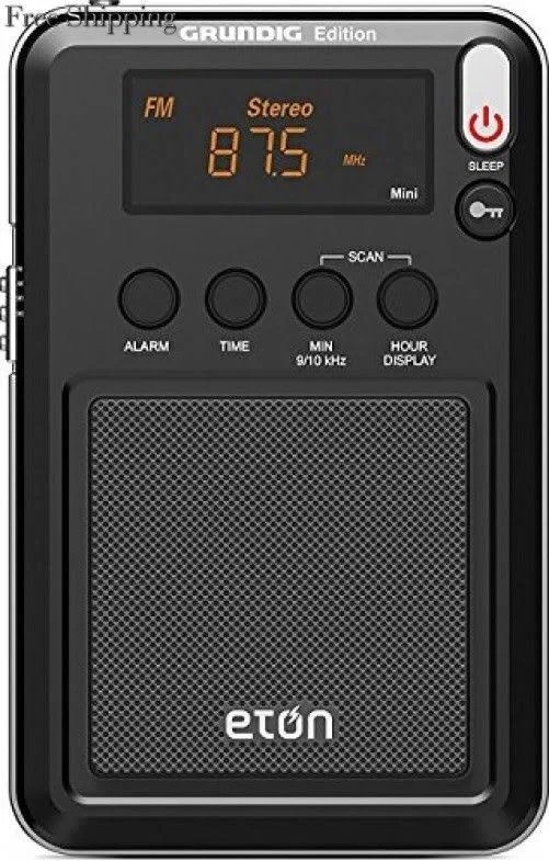 Eton Grundig Edition Compact AM/FM/Shortwave Radio - Black