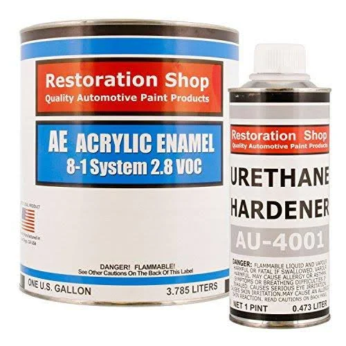 Restoration Shop - Complete Gallon Kit - Ford Mustang Candy Apple Red Metallic Acrylic Enamel Single Stage Car Auto Paint
