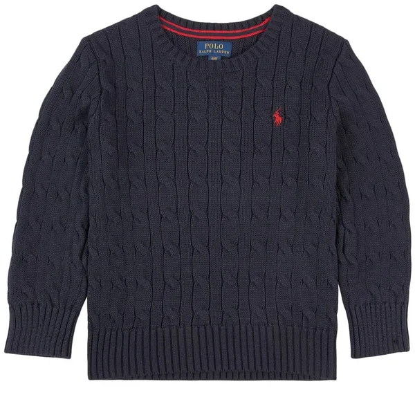 Ralph Lauren Kids - Cable Knit Sweater Navy - L (14-16 Years) - Navy
