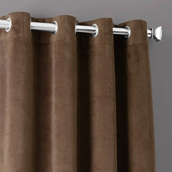 Signature Java Grommet Blackout Velvet Curtain