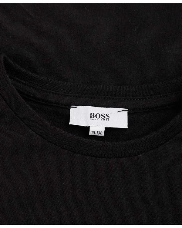 Boys Boss Logo T-Shirt - Black