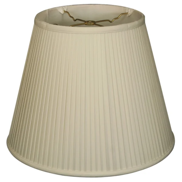 Royal Designs Empire Side Pleat Basic Lamp Shade - White, 12 x 20 x 15