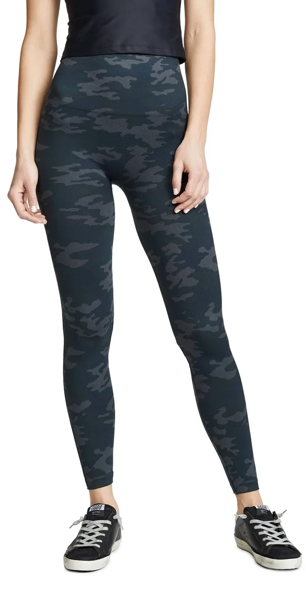 Spanx Look at Me Now Seamless Leggings Black Camo