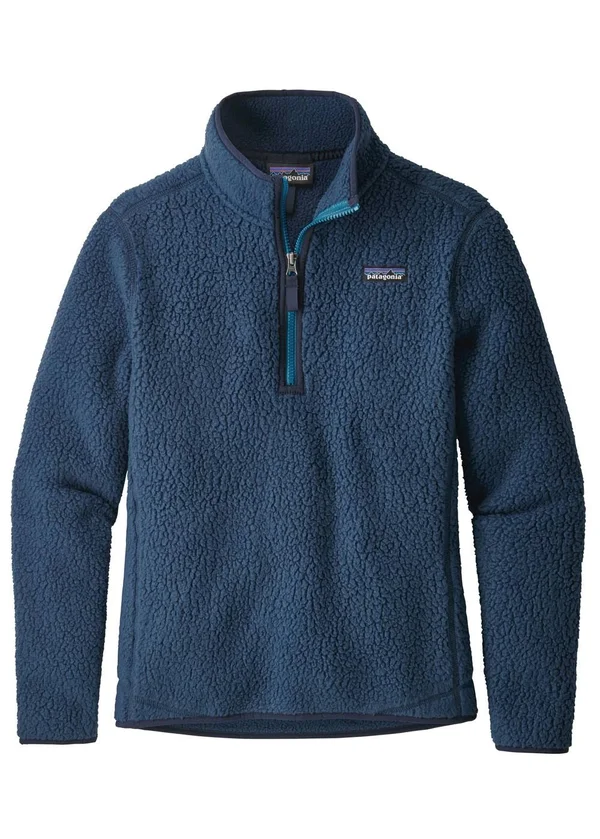 Patagonia Women's Retro Pile 1/4-Zip - Blue - 22815 - XS