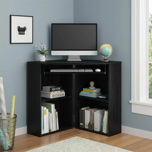 Caleb Corner Desk - Black Ash - Altra