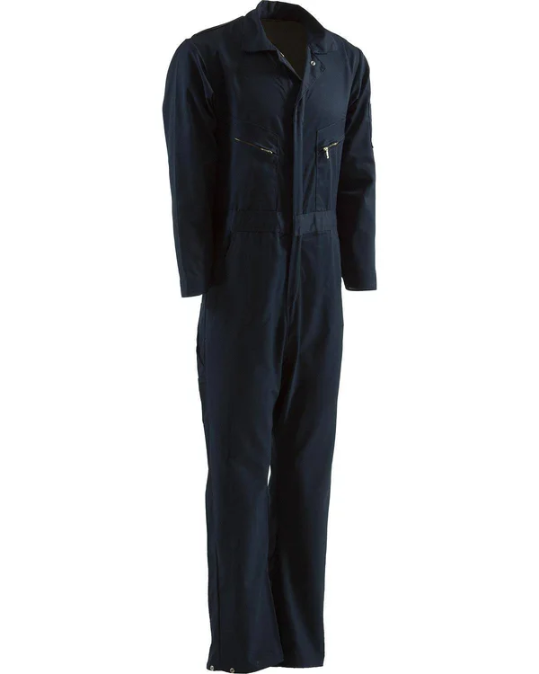 Berne Deluxe Unlined Coverall Size 3XLR/58R Regular (Navy)