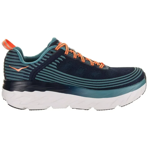 Hoka One One Men's Bondi 6 Running Sneaker, Black Iris/Storm Blue, Size 9.5M