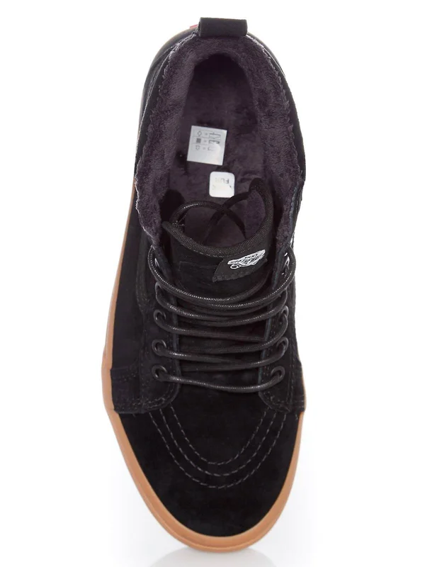 Vans SK8 Hi MTE Black/Gum Men's Classic Skate Shoes Size 12