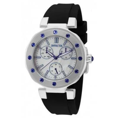 Invicta Women's Angel Quartz Multi Function Crystal Accented Strap Watch