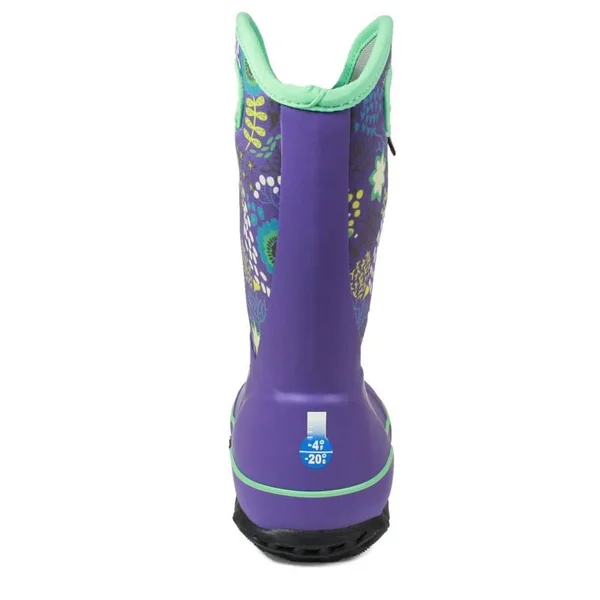 BOGS Slushie Reef - Girls 8 Toddler Purple Boot Medium