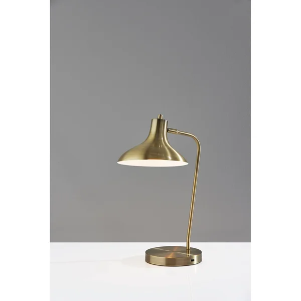 Adesso Cleo Desk Lamp - Brushed Steel
