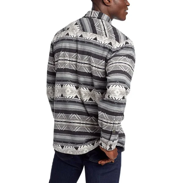 Eddie Bauer Men's Chutes Microfleece Shirt - Black - L