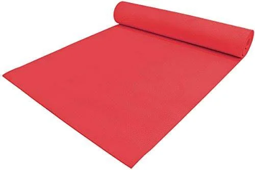YogaAccessories 1/4& Thick High-Density Deluxe Non-Slip Exercise Pilates & Yoga Mat - Two Tone - Black/Purple, Womens