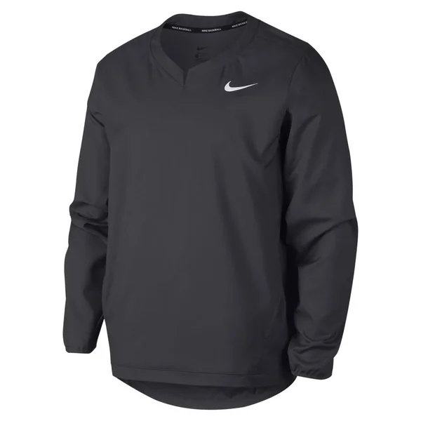 Nike Men's Long Sleeve Baseball Jacket Anthracite/White Size Small