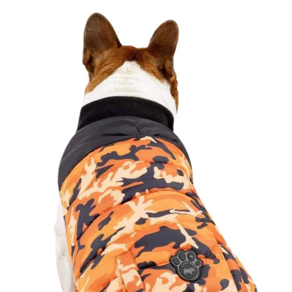 Canada Pooch Summit Stretch Orange Camo Dog Vest 12