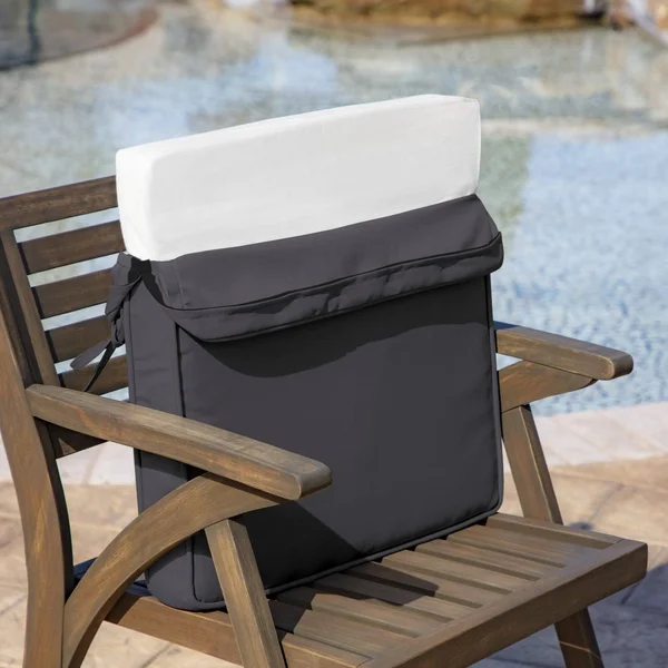 ProFoam Acrylic Outdoor Dining Chair Cushion Slate - Arden Selections