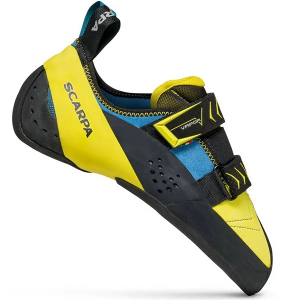 Scarpa Men's Vapor V Climbing Shoe - 45 - Ocean/Yellow