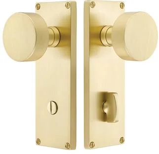 Emtek Modern Thumbturn Privacy Non-Keyed Sideplate Lockset 3-3/8x22 CtC Egg Knob
