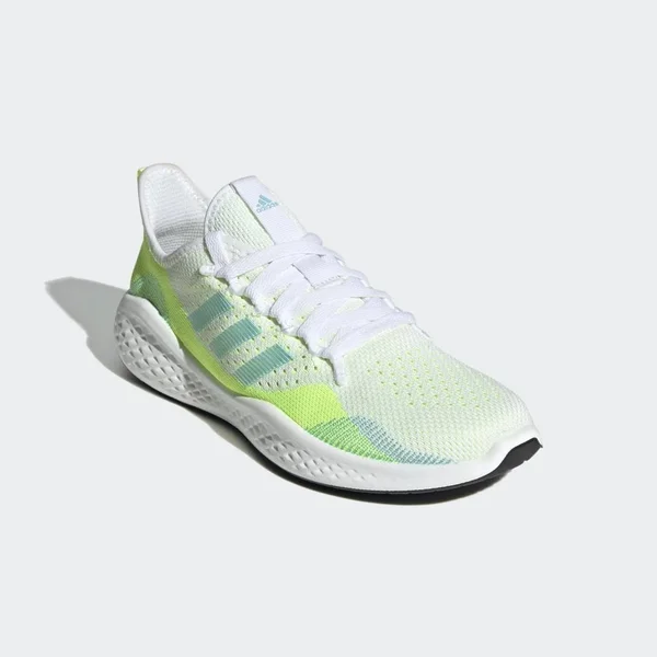 Adidas Women's Fluidflow 2.0 Running Shoes in White/White Size 5.5 - Knit