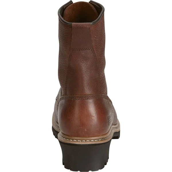 Gravel Gear Men's 8inch Logger Work Boots - Brown, Size 9 Wide