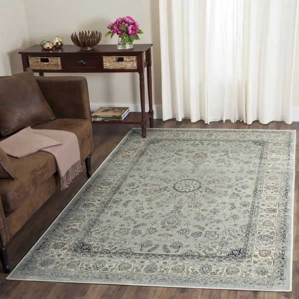 Safavieh PGV605L Persian Garden Vintage 605 Light Blue, Ivory 6&-7x22 x 9&-2x22 Rug