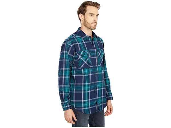 Burton Men's Brighton Performance Flannel, Dress Blue Classic, M