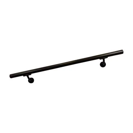 Aluminum Handrail Direct Ohr Handrail Section with Mounts (7' Length, Oiled Bronze)