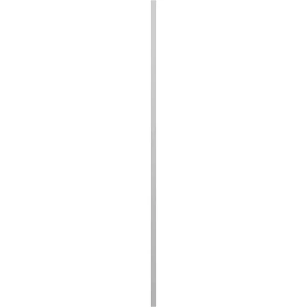 Ekena Millwork LP2S14X07100WH Lifetime Vinyl - Standard Two Equal Panels, Raised Panel Shutters with Shutter-Loks (Per Pair), Whi