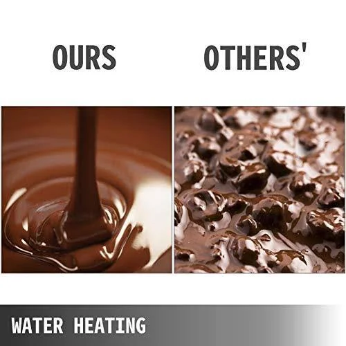 Vevor 1000W Food Warmer, 2 Tanks Commercial Electric Heater, 26.45lbs Capacity Thermal Insulation Melting Pot Machine, for Choco