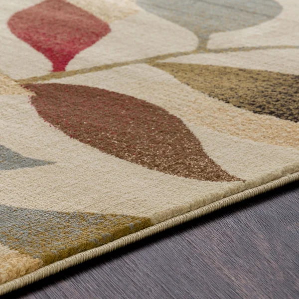 Transitional BHS-0058104 Turkish Poly Beige Floral Rug - 5&3x22 x 7&6x22