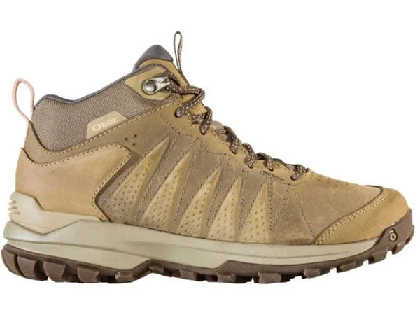 Oboz Women's Sypes Mid Leather Waterproof Hiking Boots Brown 10
