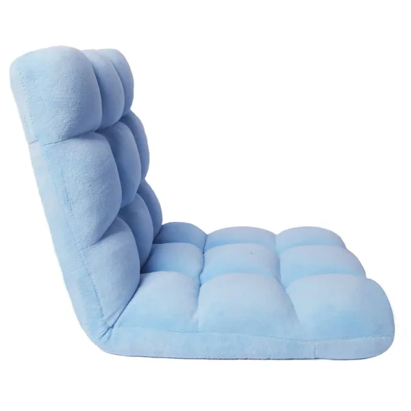 Chic Home Loungie Armless Quilted Recliner Chair - Light Blue