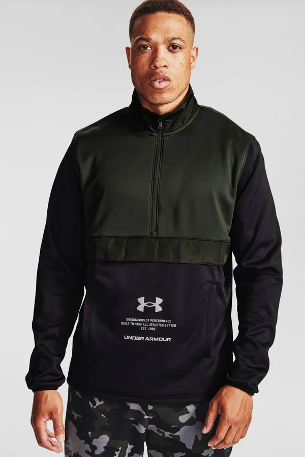 Under Armour Men's Armour Fleece Storm Zip - Green - MD