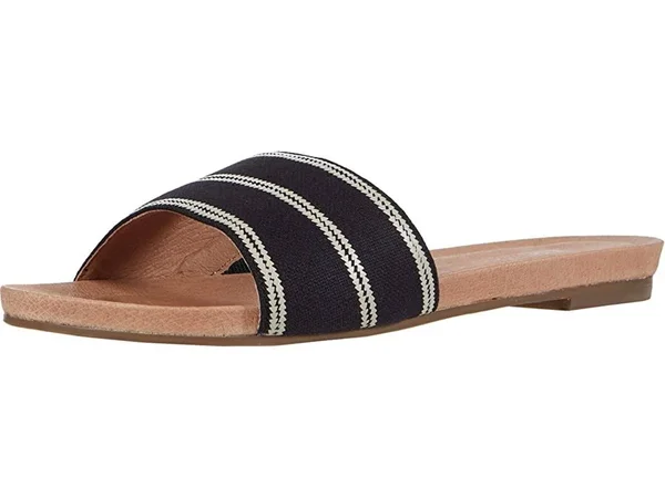 Hari Mari Sydney Woven Slide Sandal - Women's Black/Natural, 11.0