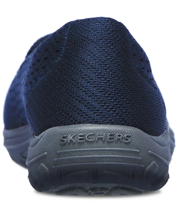 Skechers Women's Relaxed Fit Reggae Fest Pillows Slip-On, Navy