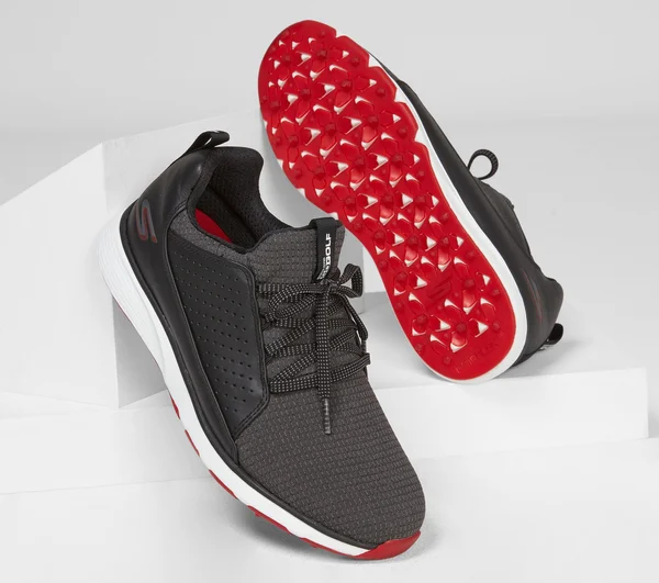 Skechers Men's Go Golf Mojo Elite Golf Shoes, Black/Red, 10.5