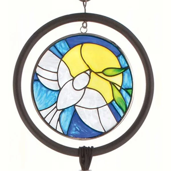 Carson Home Accents Amazing Grace Stained Glass Sonnet Chime, 35x22