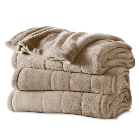 Sunbeam Queen Mushroom Heated Microplush Blanket - Each