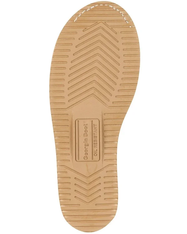 Men's Georgia Boot GB00177 6 inch Moc-Toe Wedge Work Boot, Gold