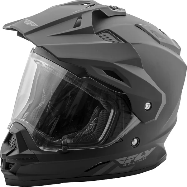Fly Racing Trekker Solid Helmet Matte Black