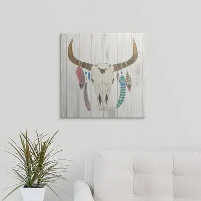Elyot &Bohemian Rising I No Border& by Emily Adams Painting Print Bungalow Rose Format: Canvas, Size: 20x22 H x 20x22 W x 1.5x22