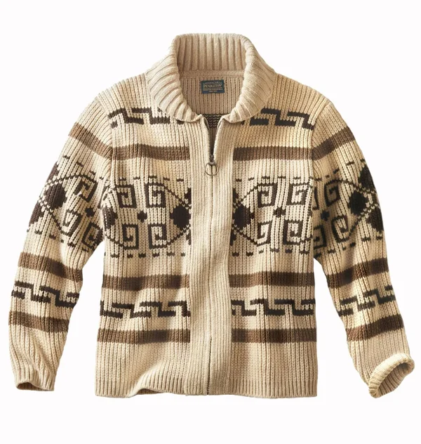 Pendleton Original Westerley Sweater - Men's Tan/Brown - M