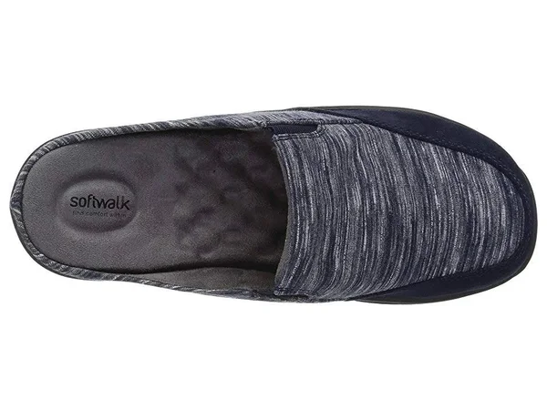 SoftWalk Women's Alcon Clog, Size: 6.5, Dark Navy Textile