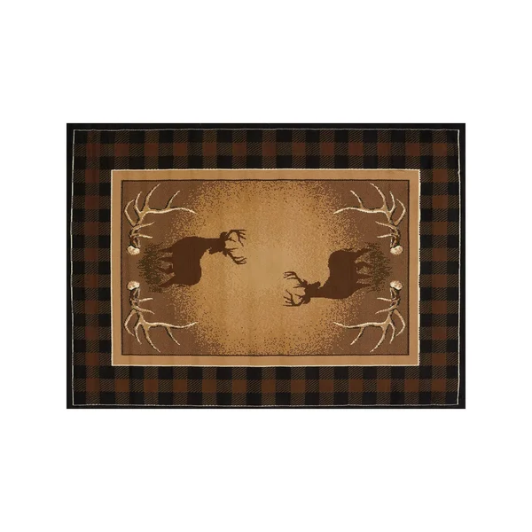 United Weavers Legends Antler Buck Multi Area Rug 5&3x22 x 7&2x22