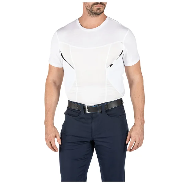5.11 Tactical Cams Short Sleeve Baselayer, White - 41222-010-S