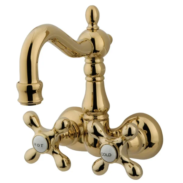 Kingston Brass Vintage Wall Mount Clawfoot Tub Filler Polished Brass - CC1077T2