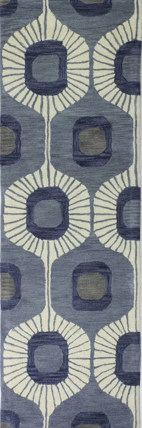 Bashian Chelsea ST103 Runner Rug - 2&6x22 x 8& - Light Blue