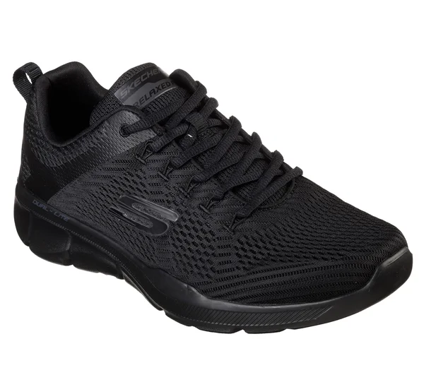 Skechers Men's Relaxed Fit: Equalizer 3.0 Sneakers, Black/Black, 6.5