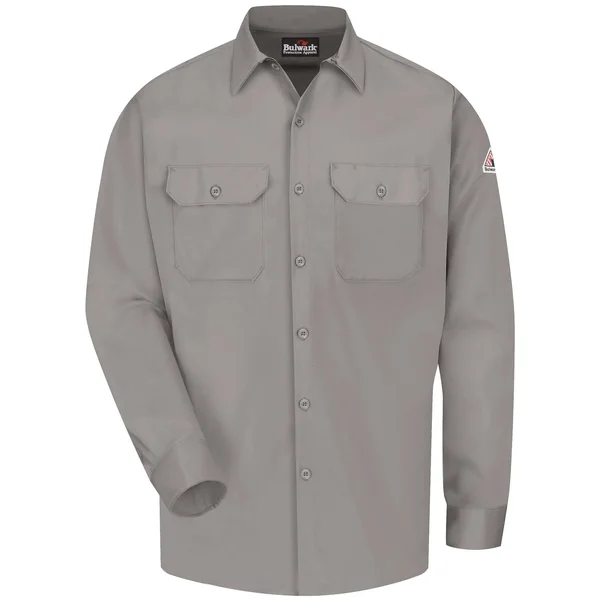 Bulwark - Work Shirt - Excel FR ComforTouch - Long Sizes - Grey - XLT
